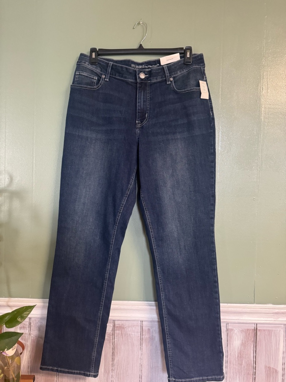 Classic High-Rise Dark Blue Women's Jeans